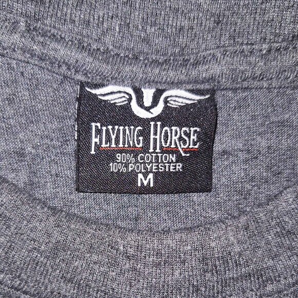 Vintage Michael Jordan 23 Flying Horse T-Shirt Men’s M Gray Elephant Print - Picture 3 of 3